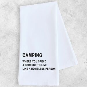 NWT SARCASTIC 100 Percent Cotton White Tea Towel